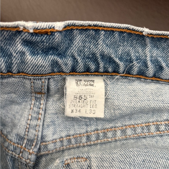 Levi Jeans - But Cut the Legs off for Shorts 34 waist Denim Cutoff Shorts - Picture 4 of 4